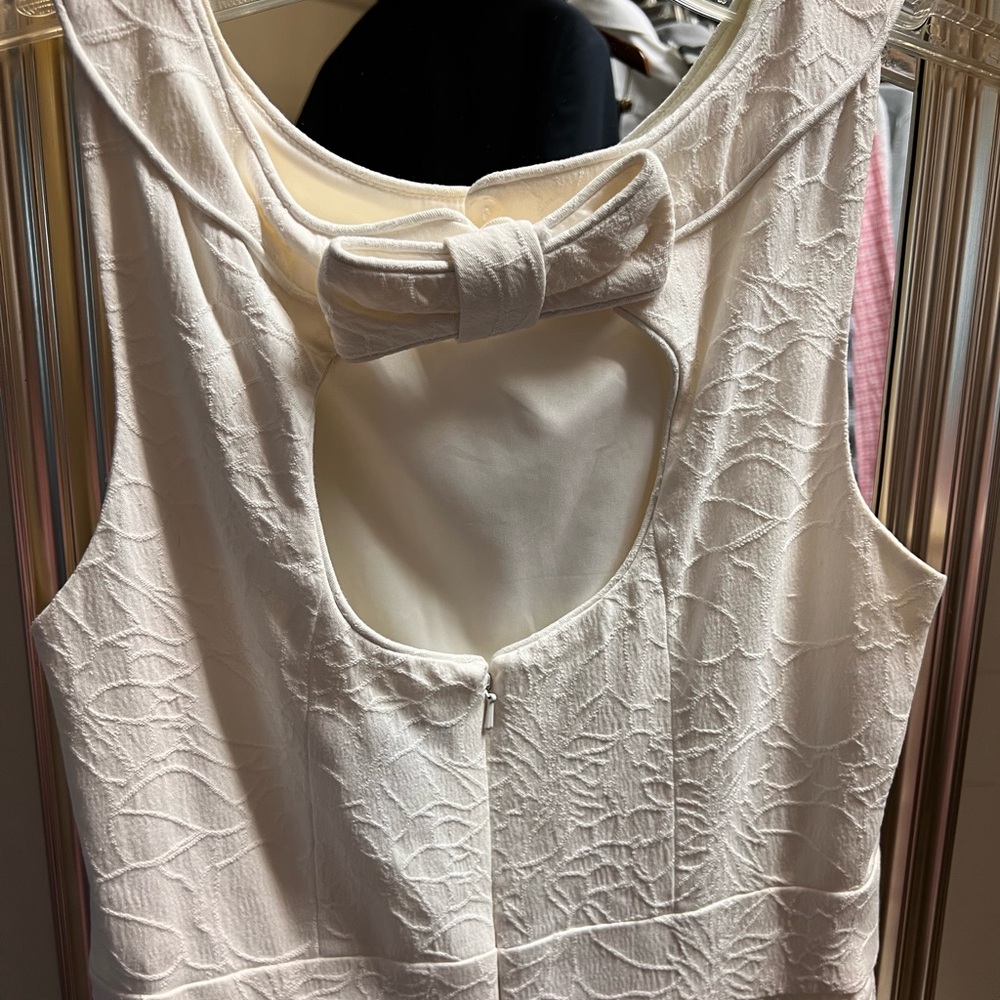 White House Black Market white midi dress